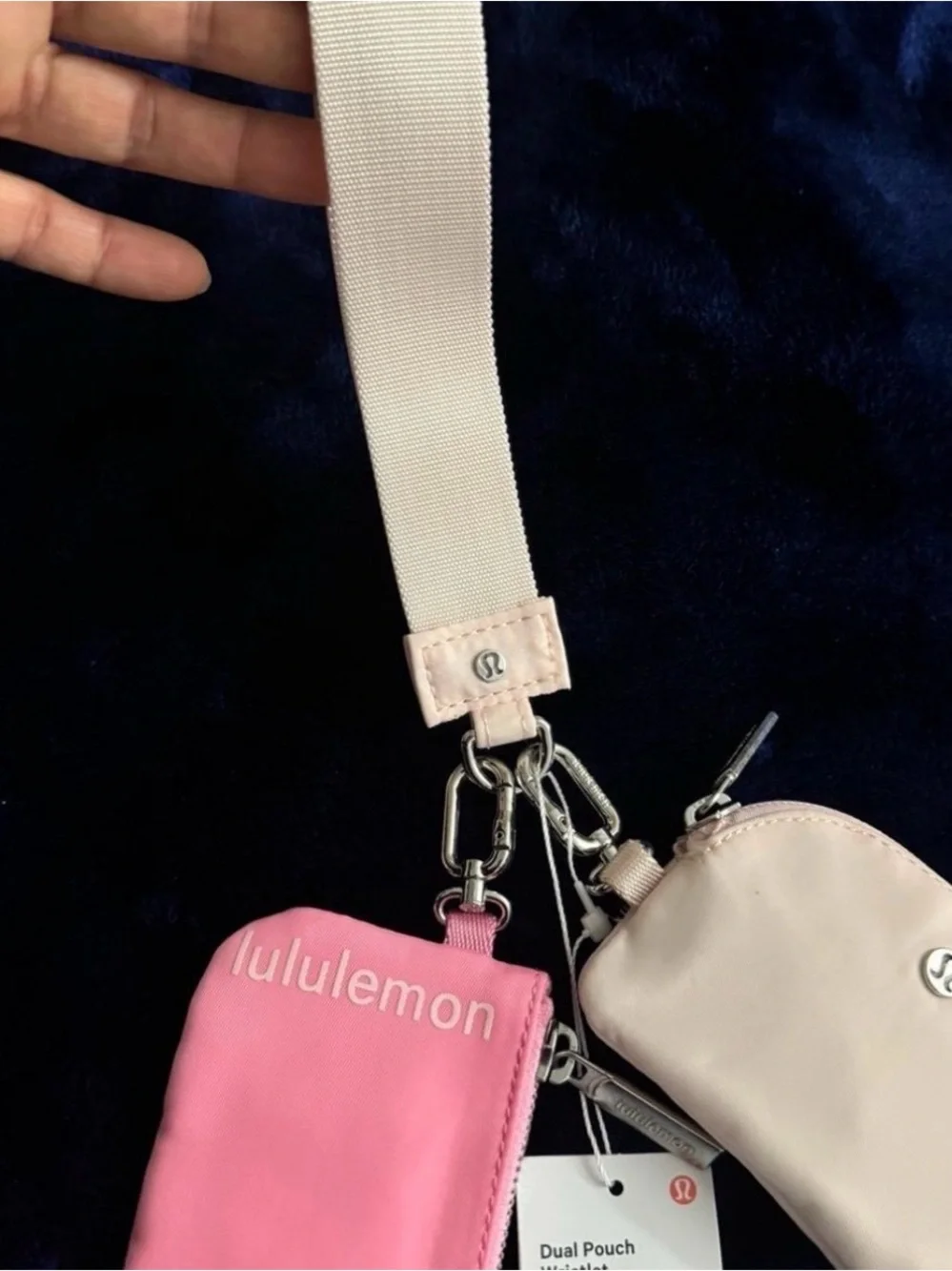 Dual pouch wristlet
